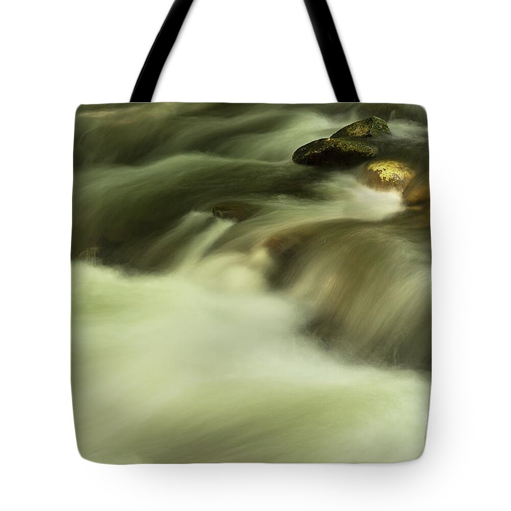 River Tote Bag featuring the photograph Golden River by Mike Eingle