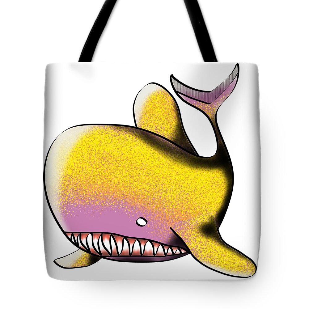 Goldfish Tote Bag featuring the digital art Goldfish by Piotr Dulski