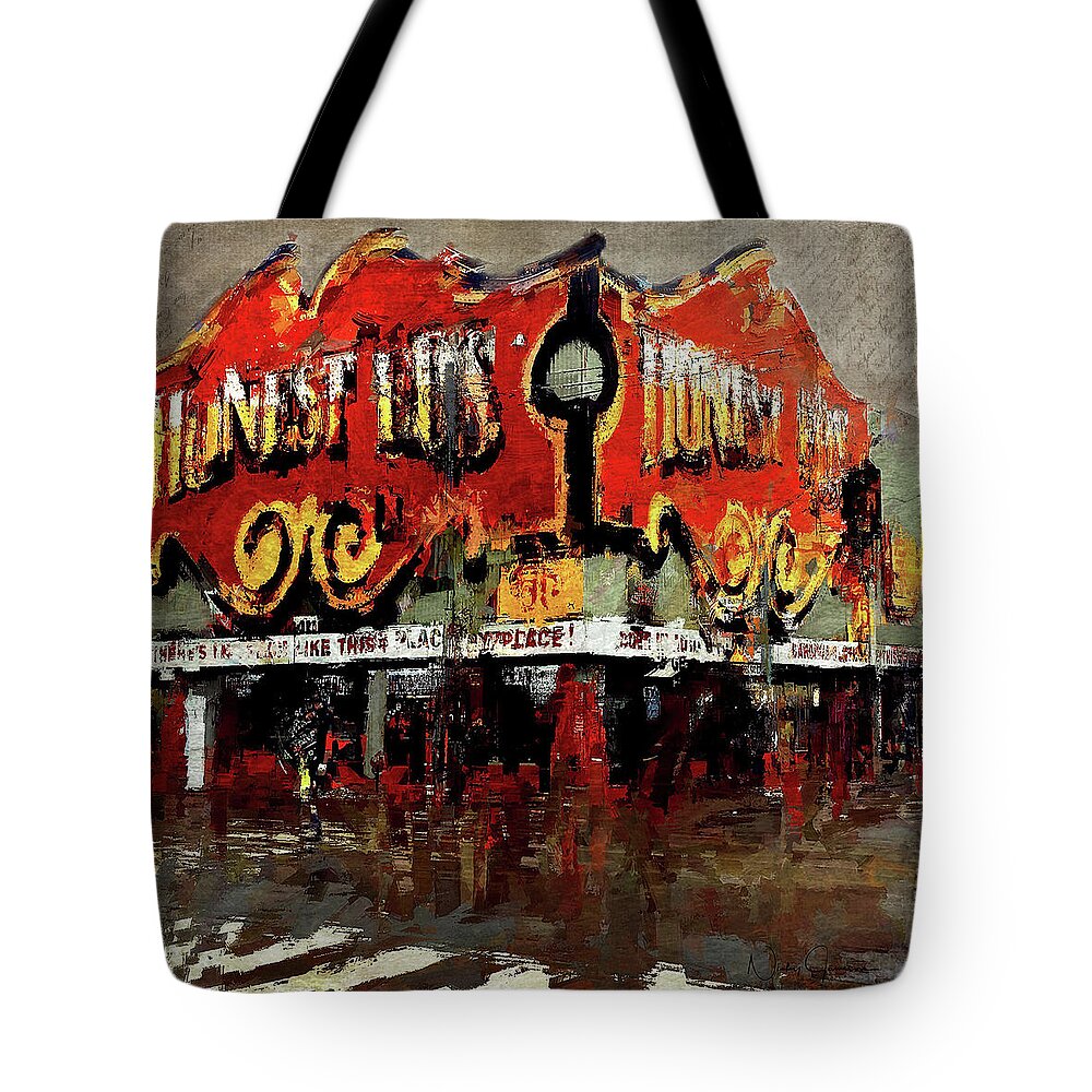 Toronto Tote Bag featuring the digital art Gone Place by Nicky Jameson