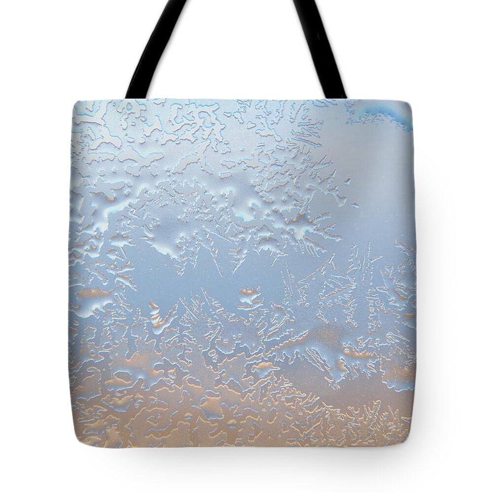 Abstract Tote Bag featuring the photograph Good Morning Ice by Kae Cheatham