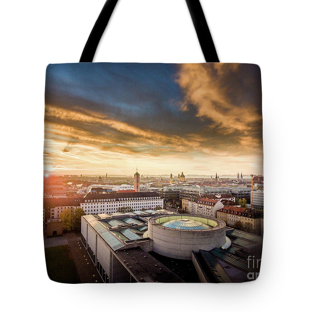 Bavaria Tote Bag featuring the photograph Good morning Munich by Hannes Cmarits