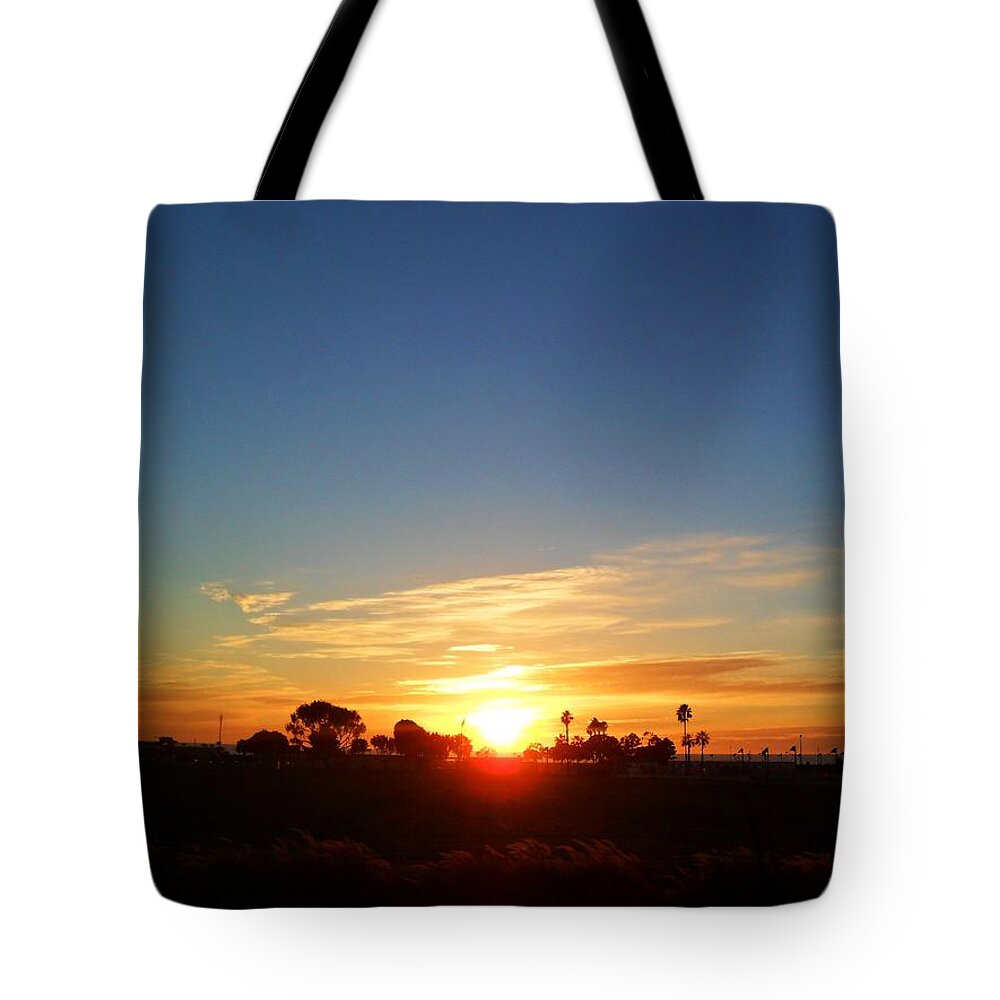 Shadow Tote Bag featuring the photograph Good night sun by Maria Aduke Alabi