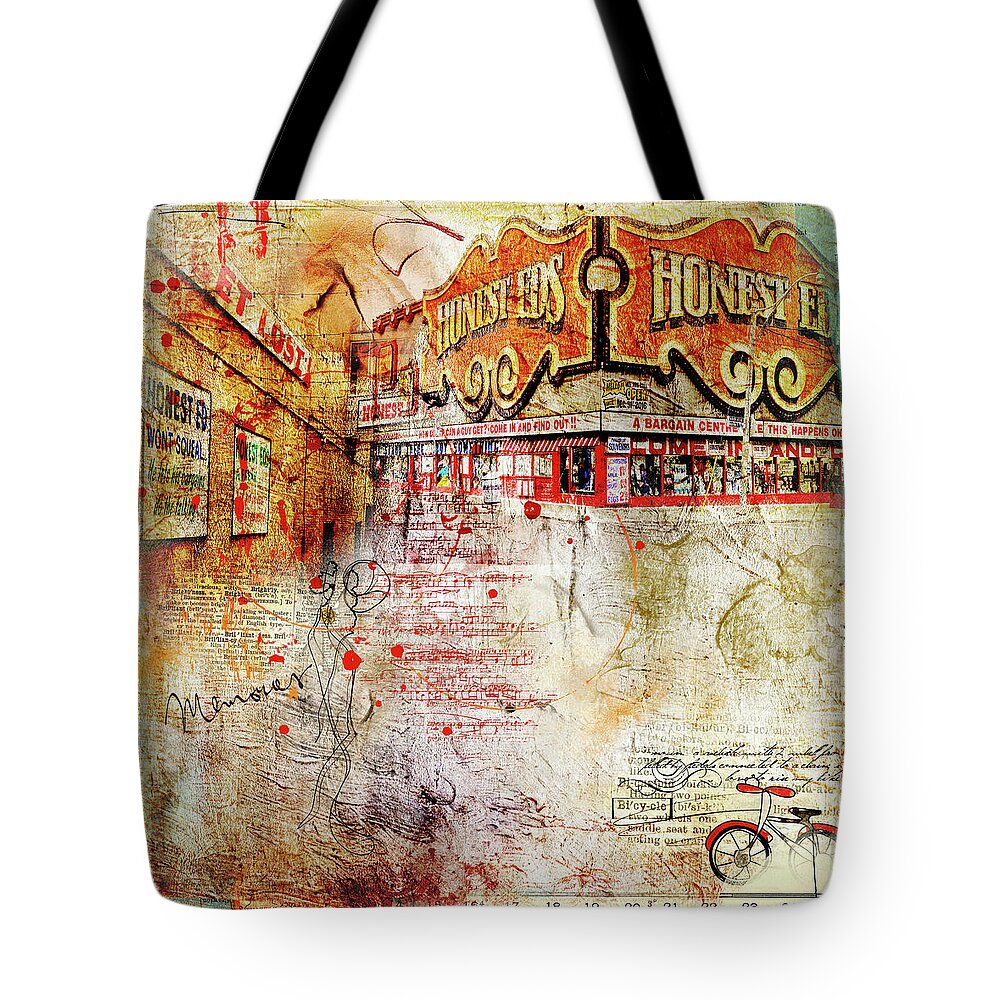 Toronto Tote Bag featuring the digital art Goodbye Honest Eds II by Nicky Jameson