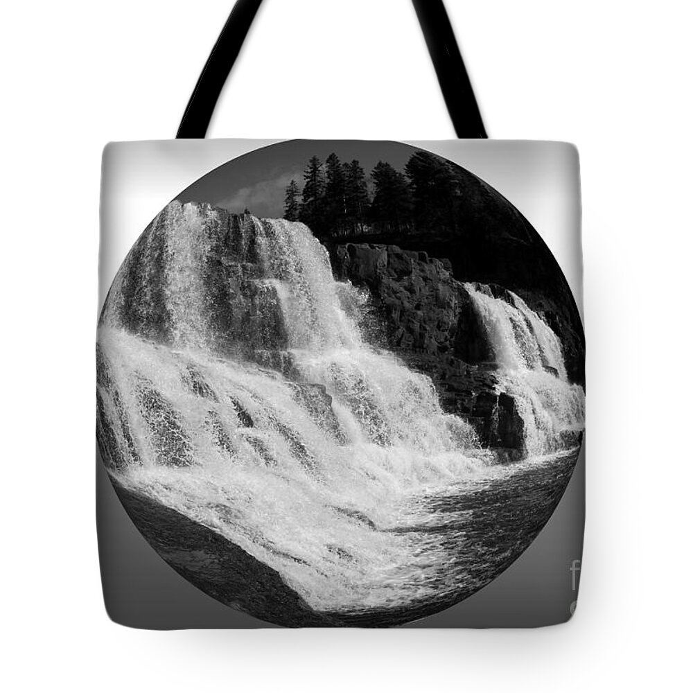 Water Tote Bag featuring the photograph Gooseberry Falls in a Ball by Rick Rauzi
