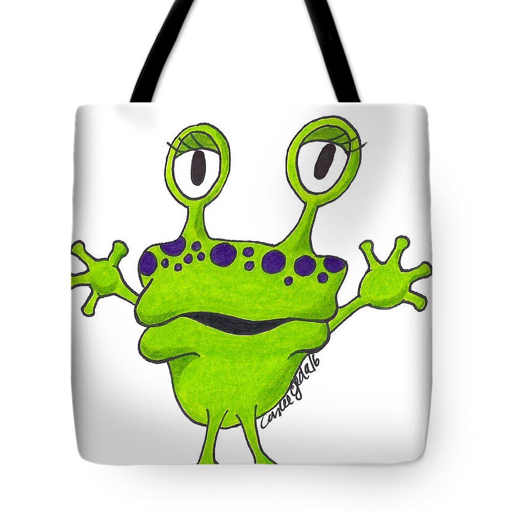 Frog Tote Bag featuring the photograph Gop by Carlee Ojeda
