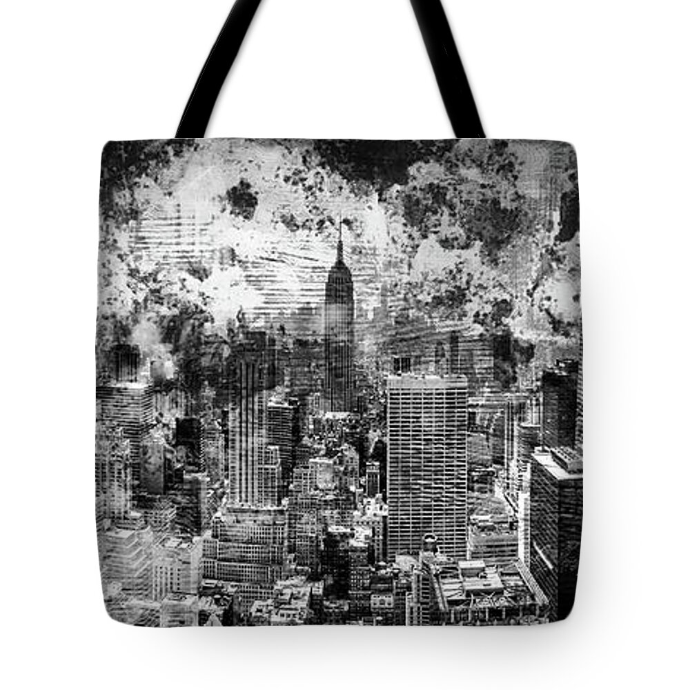 Empire State Building Tote Bag featuring the photograph Gotham Castles by Az Jackson