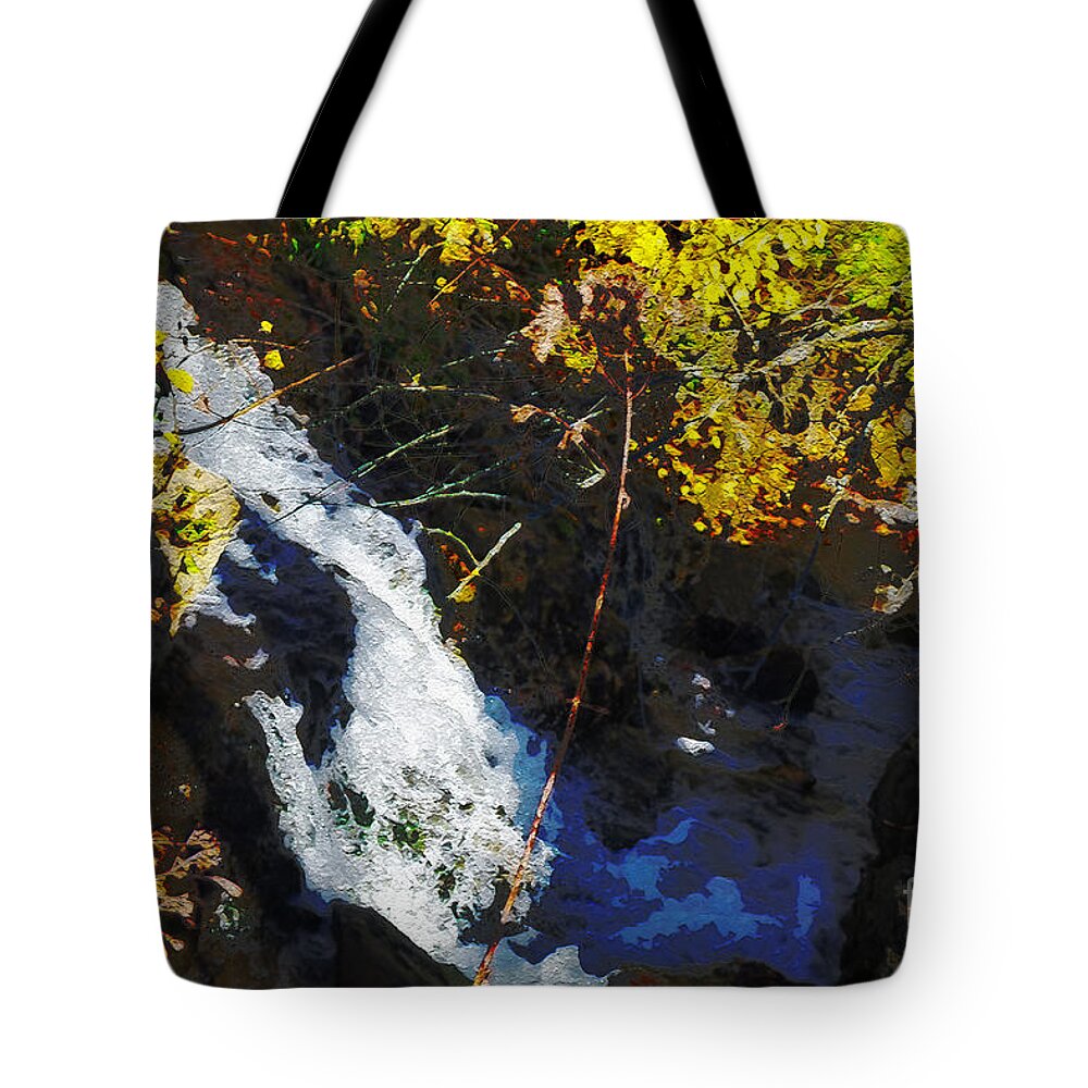 Governor Dodge Tote Bag featuring the digital art Governor Dodge State Park by David Blank