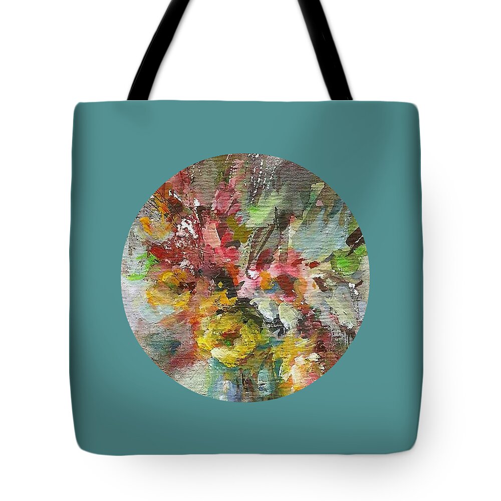 Floral Tote Bag featuring the painting Grace and Beauty by Mary Wolf