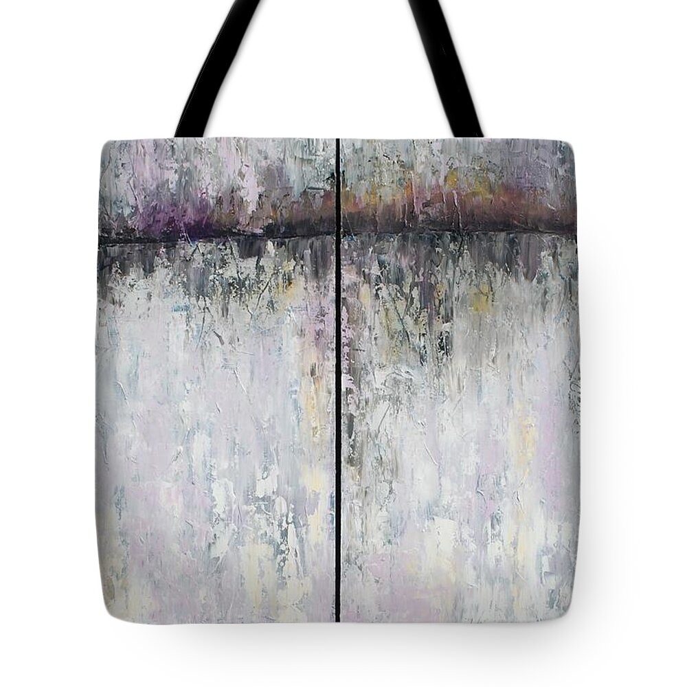 Abstract Tote Bag featuring the painting Grace by Emily Page