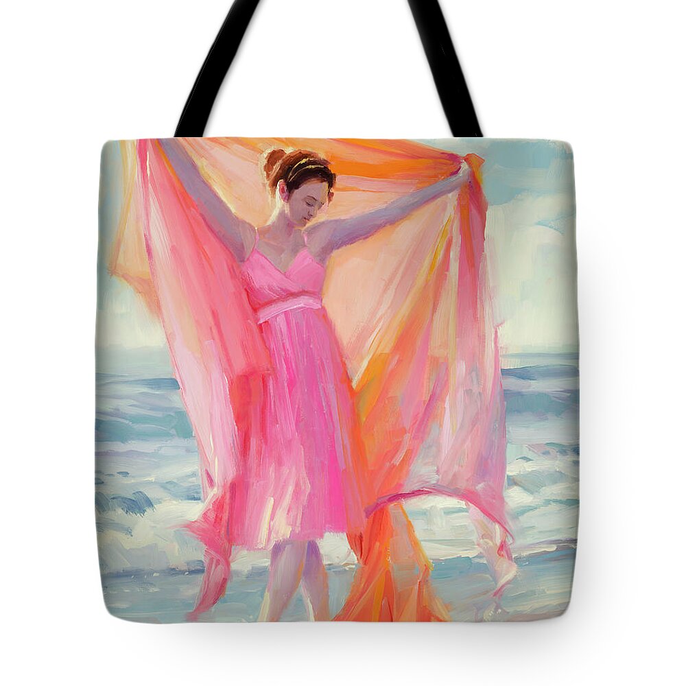 Beach Tote Bag featuring the painting Grace by Steve Henderson