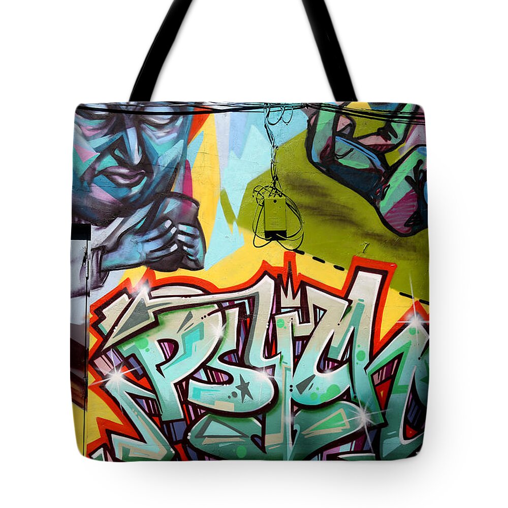 Graffiti Tote Bag featuring the photograph Graffiti 2 by Andrew Fare