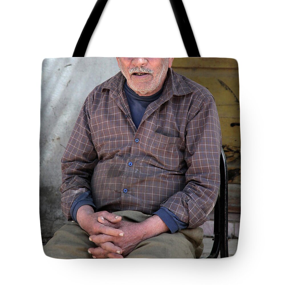 Jezcself Tote Bag featuring the photograph Graham by Jez C Self