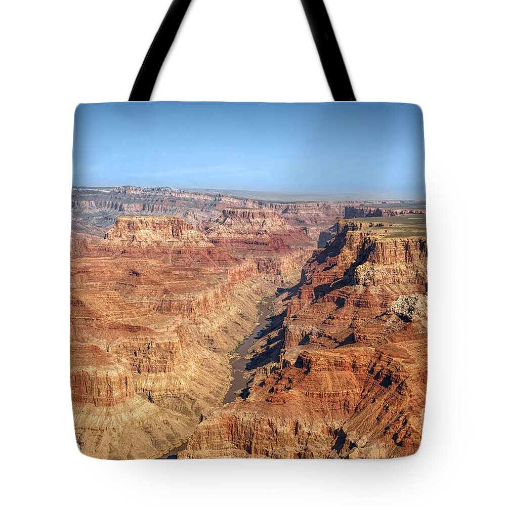 Grand Canyon Tote Bag featuring the photograph Grand Canyon Aerial View by Daniel Heine