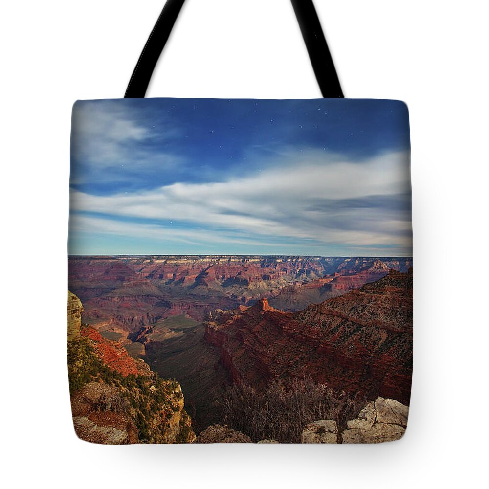Grand Canyon Tote Bag featuring the photograph Grand Canyon Stars by Darren White
