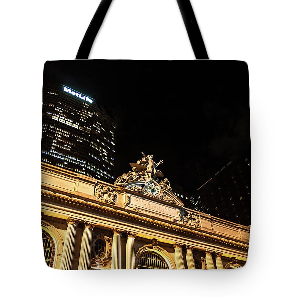 Grand Central Station Tote Bag featuring the photograph Grand Central Nocturne by Steven Richman