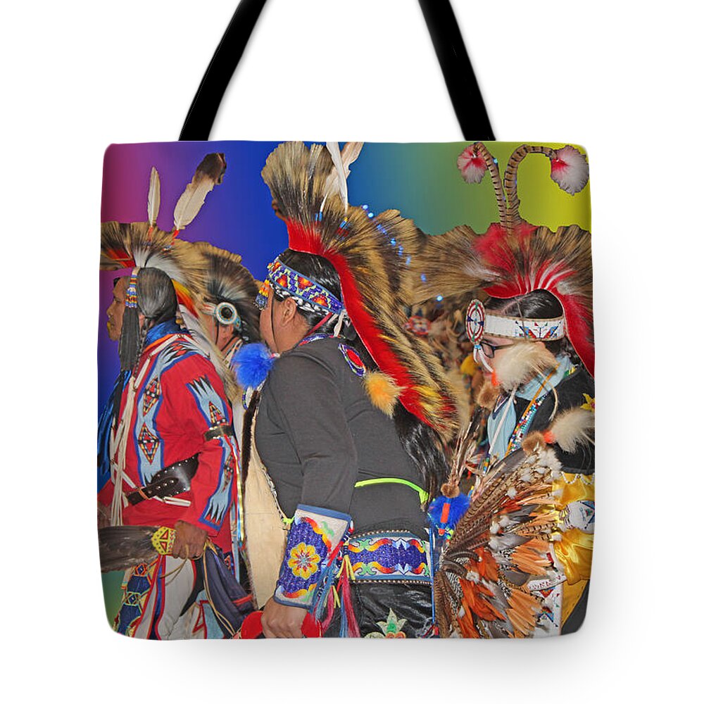 Native Americans Tote Bag featuring the photograph Grand Entrance by Audrey Robillard