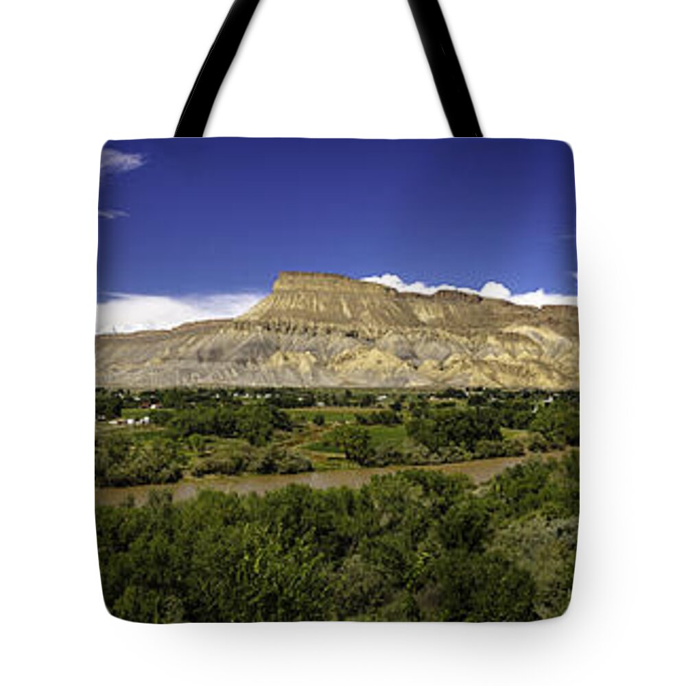 Colorado Tote Bag featuring the photograph Grand Valley Panorama by Teri Virbickis