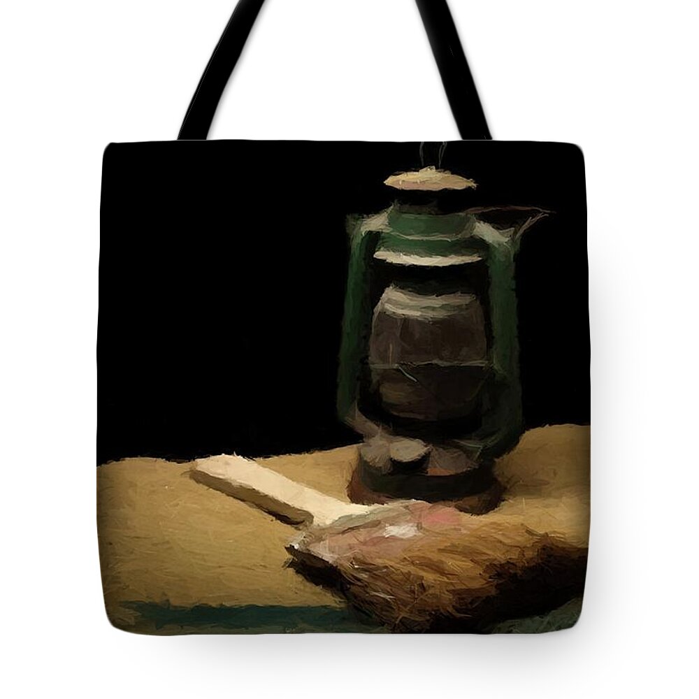 Brush Tote Bag featuring the photograph Granddads Paint Brush by David Dehner