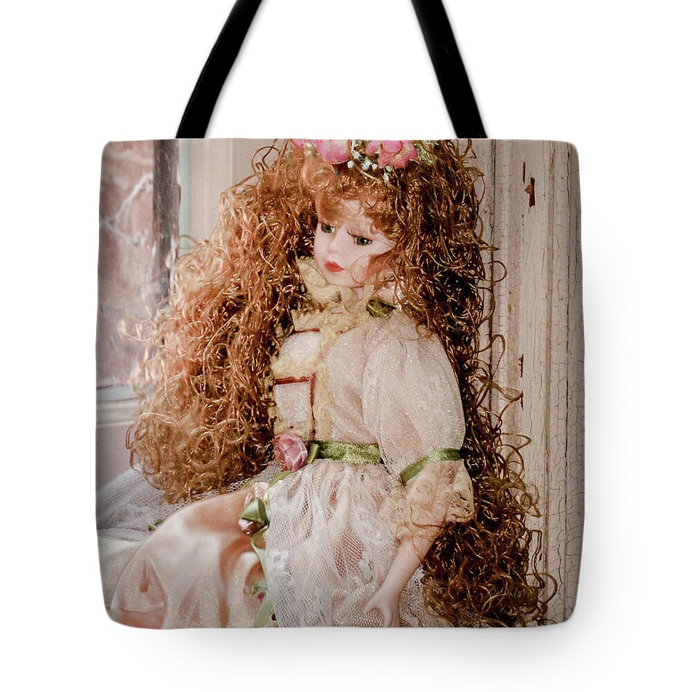 Doll Tote Bag featuring the photograph Grandma's Doll by Steph Gabler