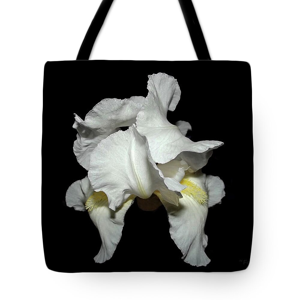 White Iris Tote Bag featuring the photograph Grandma's White Iris by Harold Zimmer
