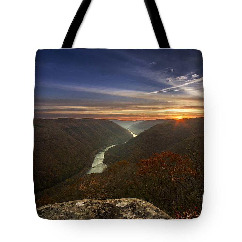 Grandview Tote Bag featuring the photograph Grandview Sunrise by Melissa Petrey