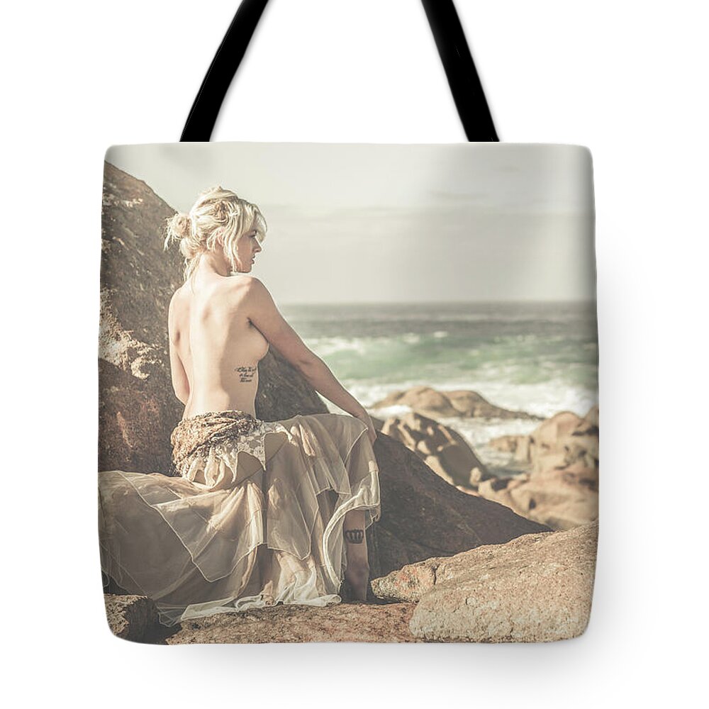 Tasmania Tote Bag featuring the photograph Granville Harbour Tasmania fine art beauty portrait by Jorgo Photography