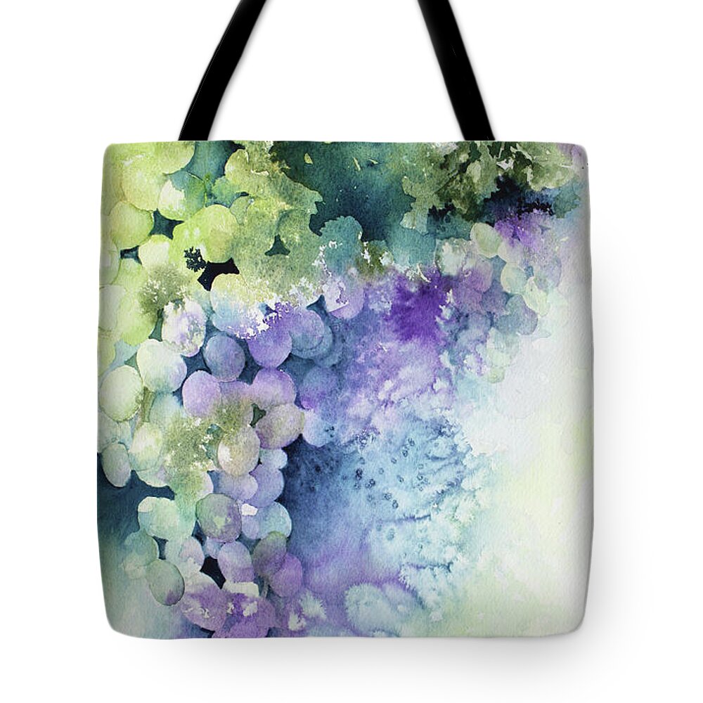 Grapes Tote Bag featuring the painting Grapes by Lael Rutherford