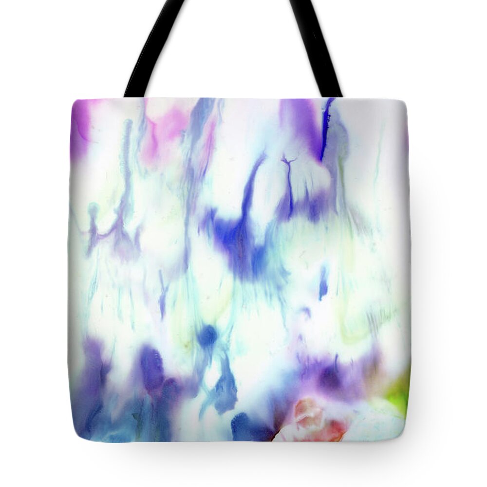 Bright Colour Tote Bag featuring the painting Grateful by Eli Tynan