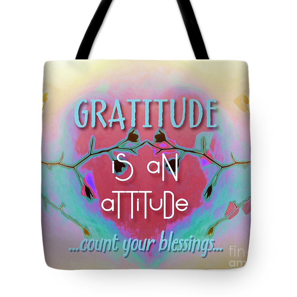 Thankful Tote Bag featuring the photograph Gratitude Attitude by Hal Halli