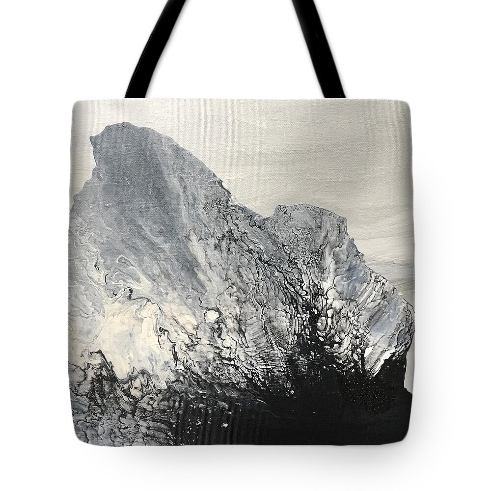 Abstract Tote Bag featuring the painting Gratitude by Soraya Silvestri