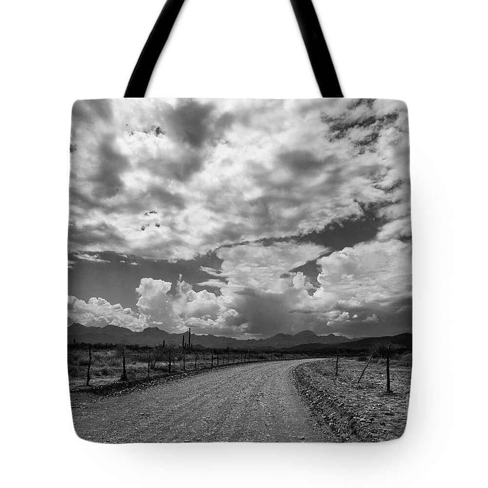 Landscape Tote Bag featuring the photograph Gravel by Becqi Sherman