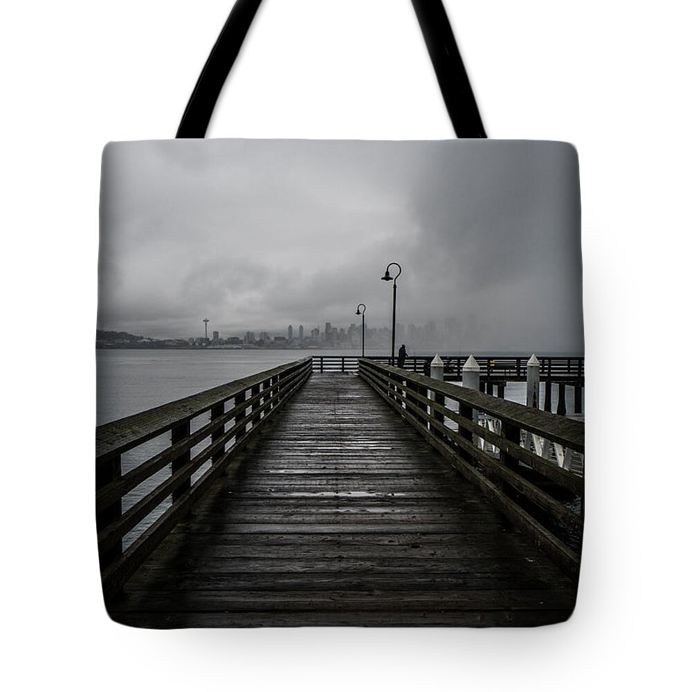 Seattle Tote Bag featuring the photograph Gray Days In West Seattle by Matt McDonald