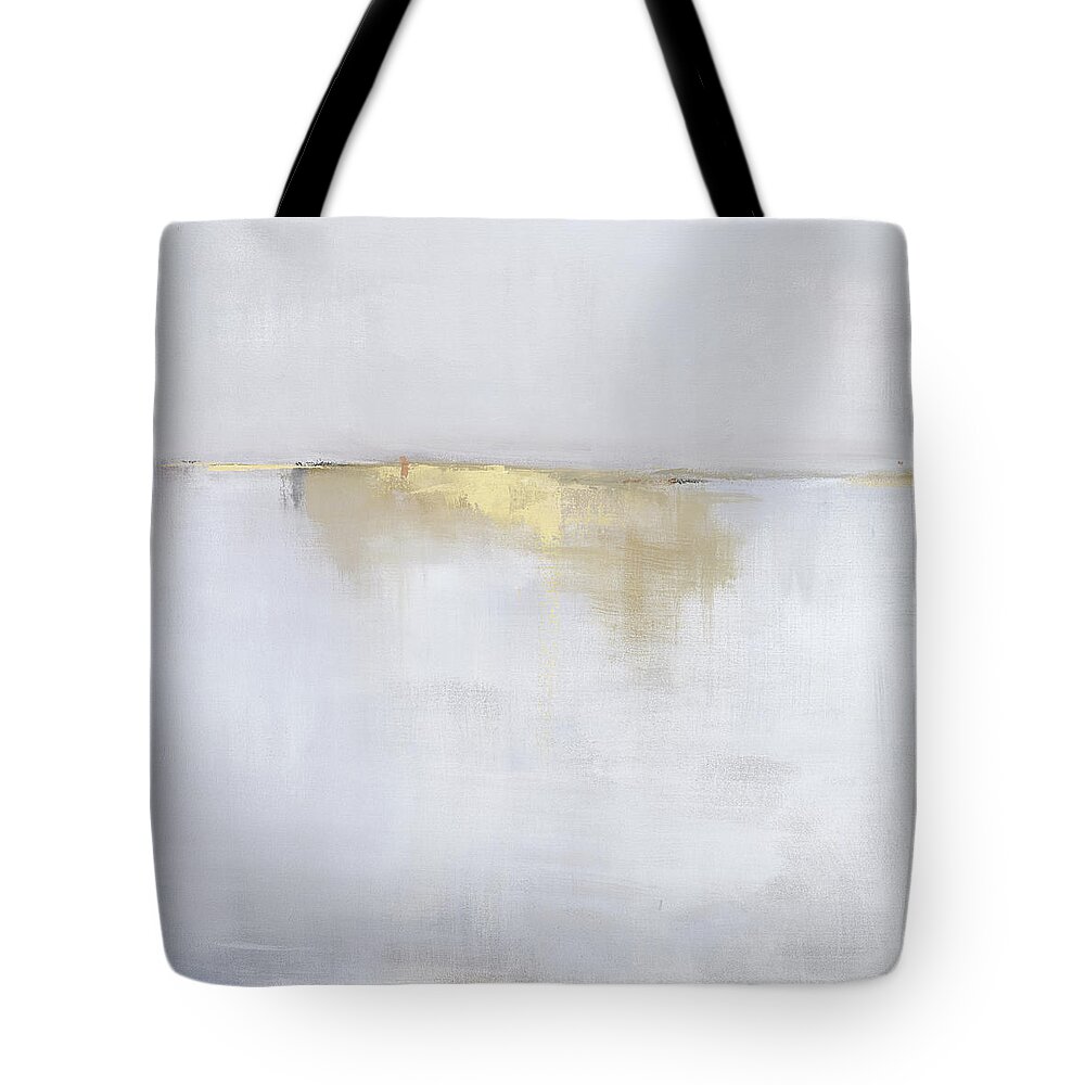 Cape Cod Tote Bag featuring the painting Light Blue Settled Whispers by Jacquie Gouveia