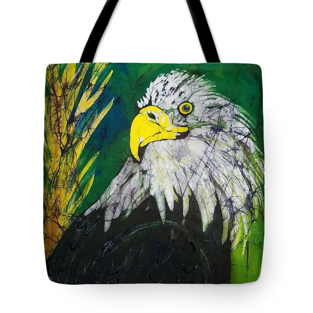 American Bald Eagle Tote Bag featuring the tapestry - textile Great Bald Eagle by Kay Shaffer
