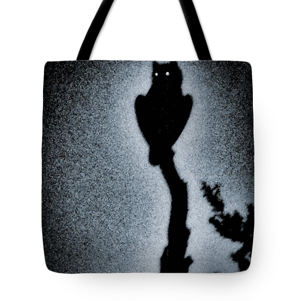 Arizona Tote Bag featuring the photograph Great Horned Owl in the Desert 2 by Judy Kennedy