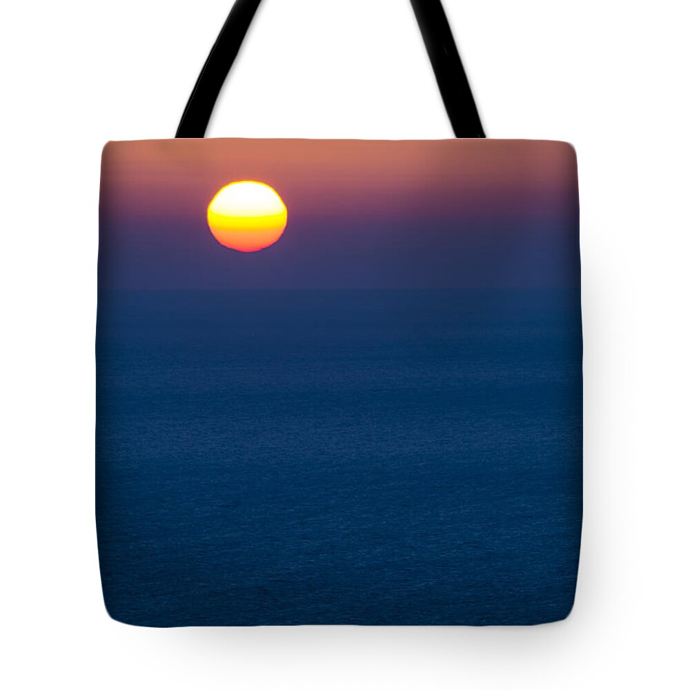 Zakynthos Tote Bag featuring the photograph Greek Sunset by Rainer Kersten