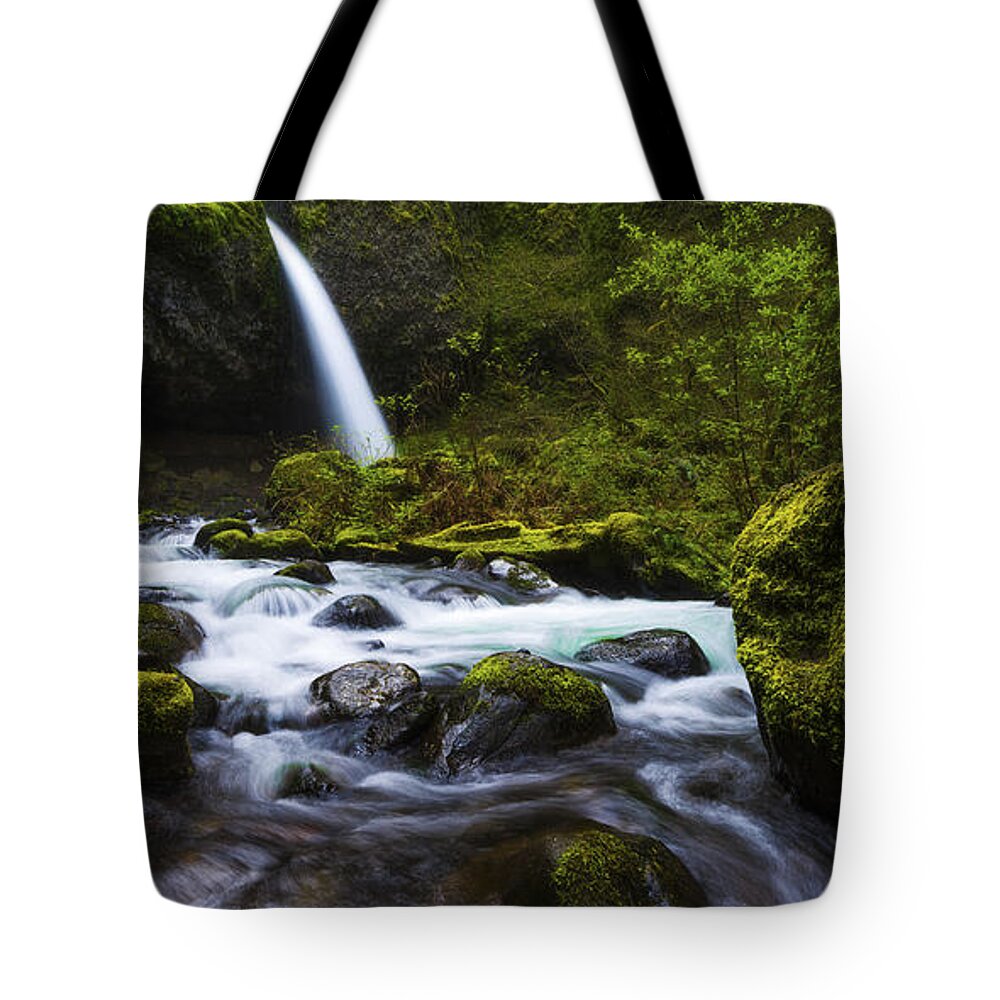 Green Avenue Tote Bag featuring the photograph Green Avenue by Chad Dutson