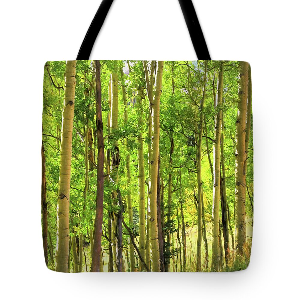 Silverton Tote Bag featuring the photograph Green Glow by Donna Kennedy