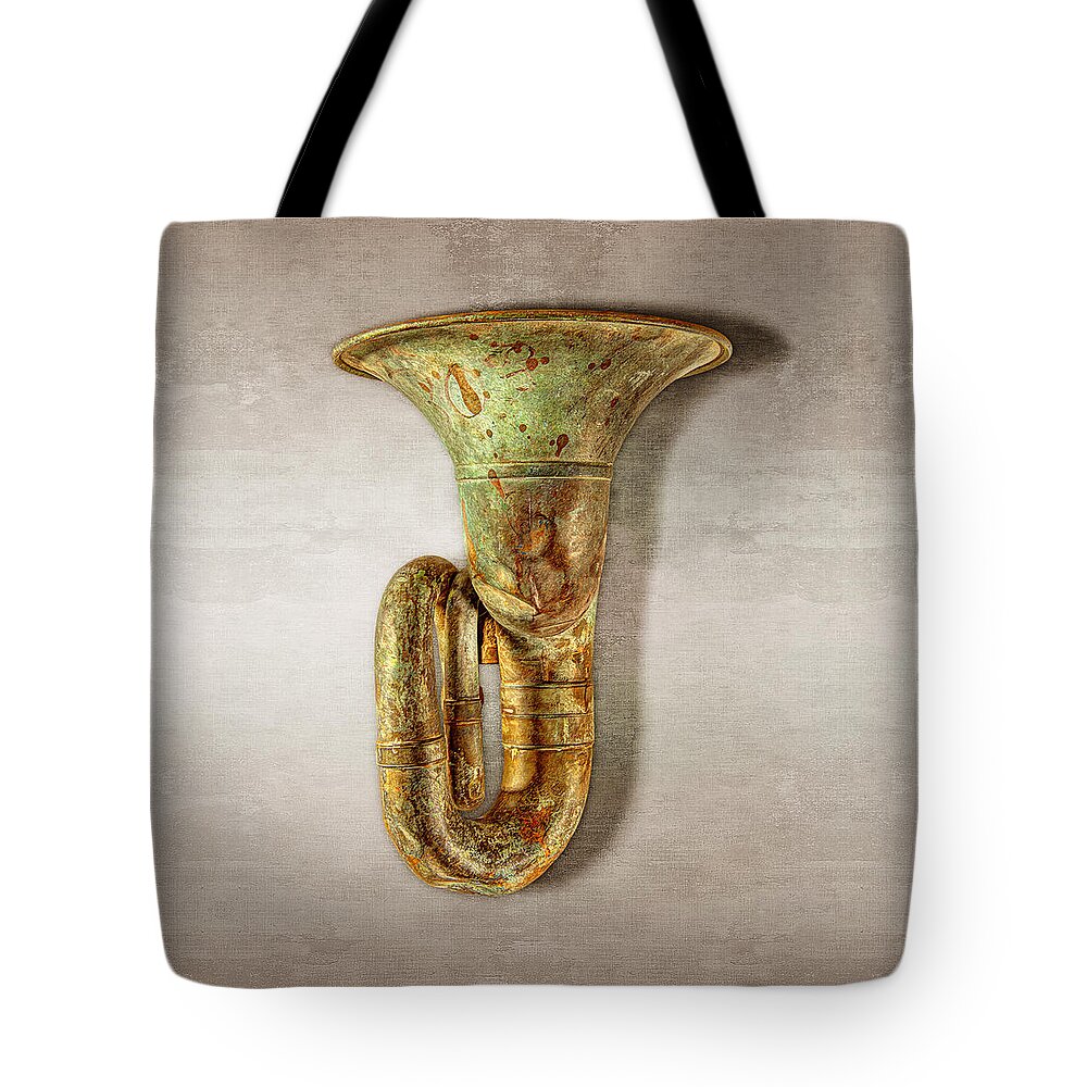 Antique Tote Bag featuring the photograph Green Horn Up by YoPedro
