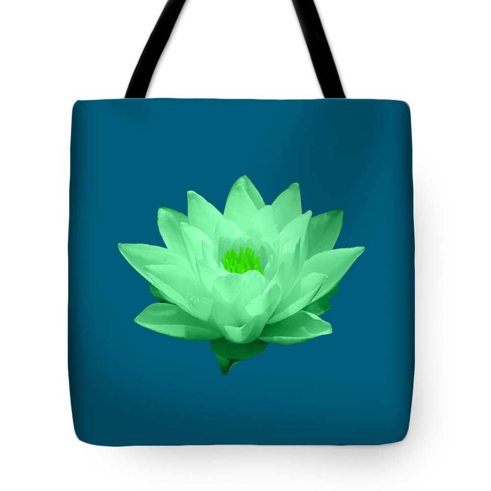 Green Tote Bag featuring the photograph Green Lily Blossom by Shane Bechler