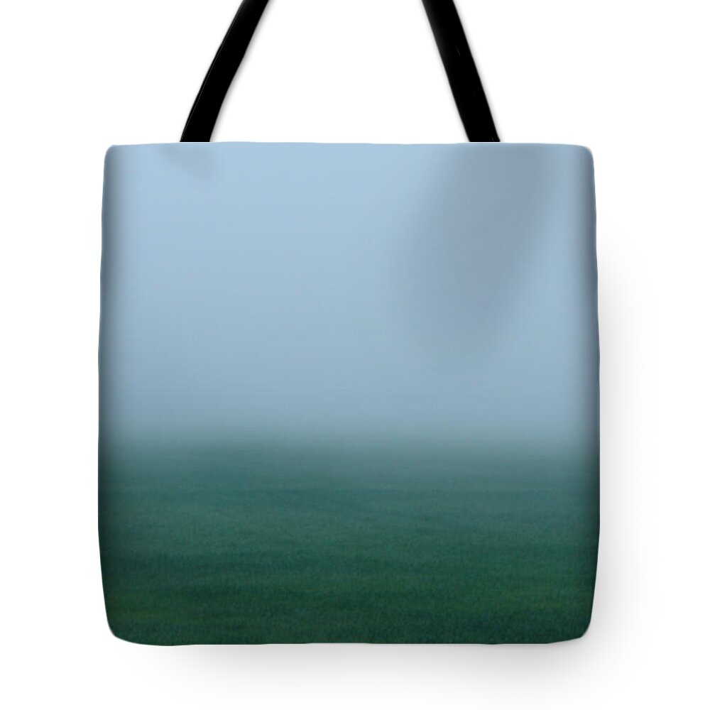 Landscape Tote Bag featuring the photograph Green Mist Wonder by Carrie Godwin