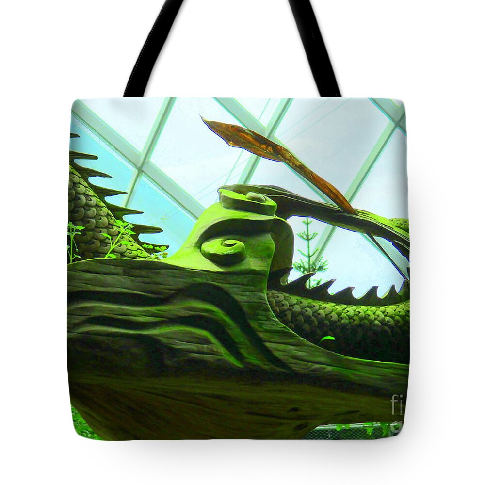 Green Monster Tote Bag featuring the photograph Green Monster by Randall Weidner