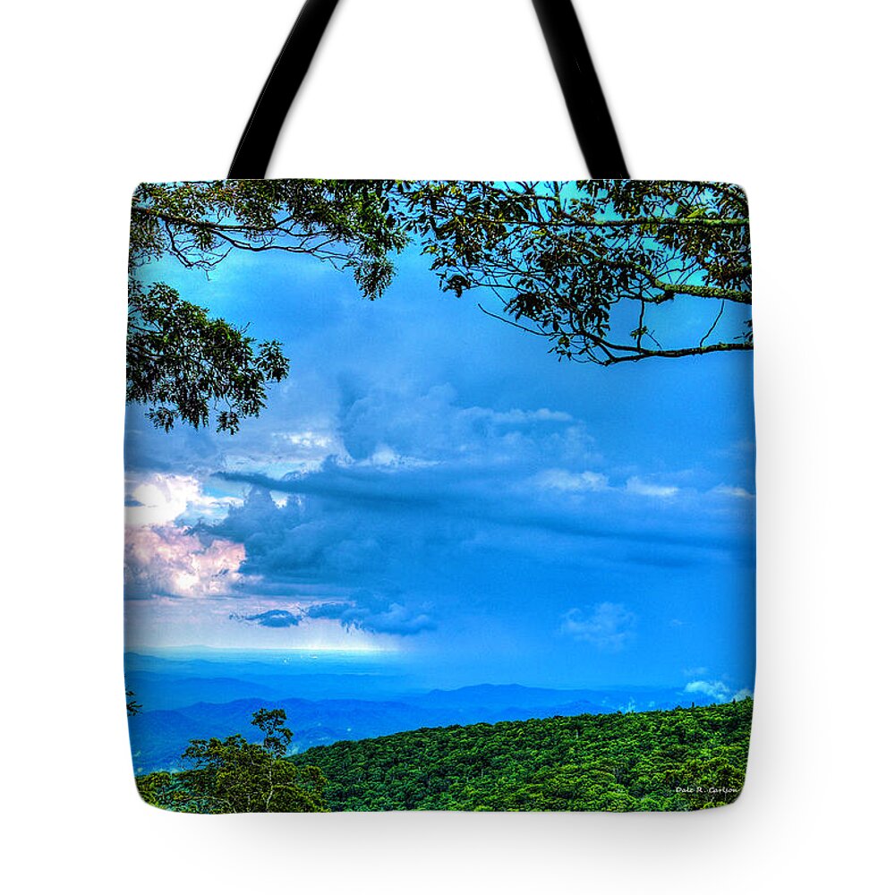 Storm Tote Bag featuring the photograph Green Mountain Storm by Dale R Carlson