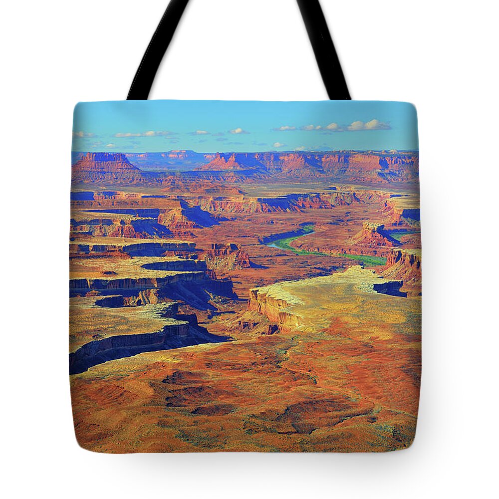 Canyonlands Tote Bag featuring the photograph Green River Canyon by Greg Norrell
