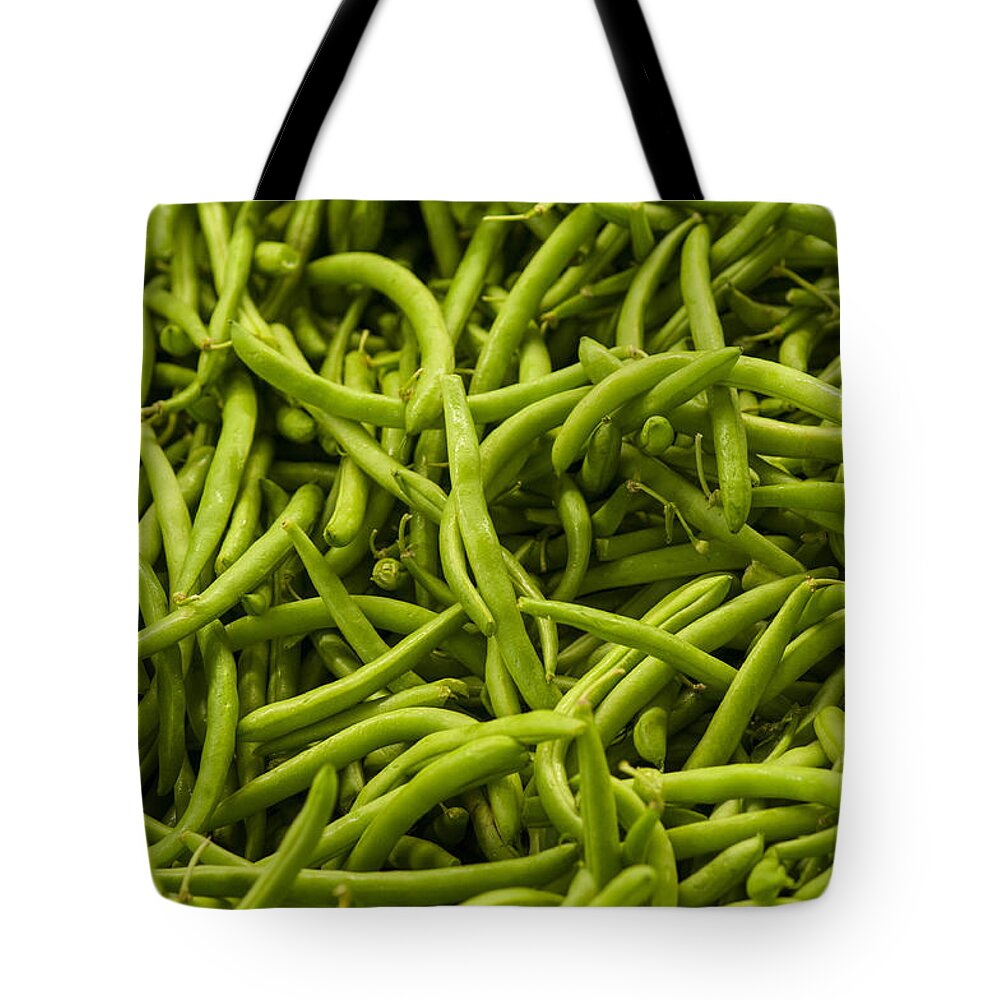Abundance Tote Bag featuring the photograph Greenbeans by Brian Green