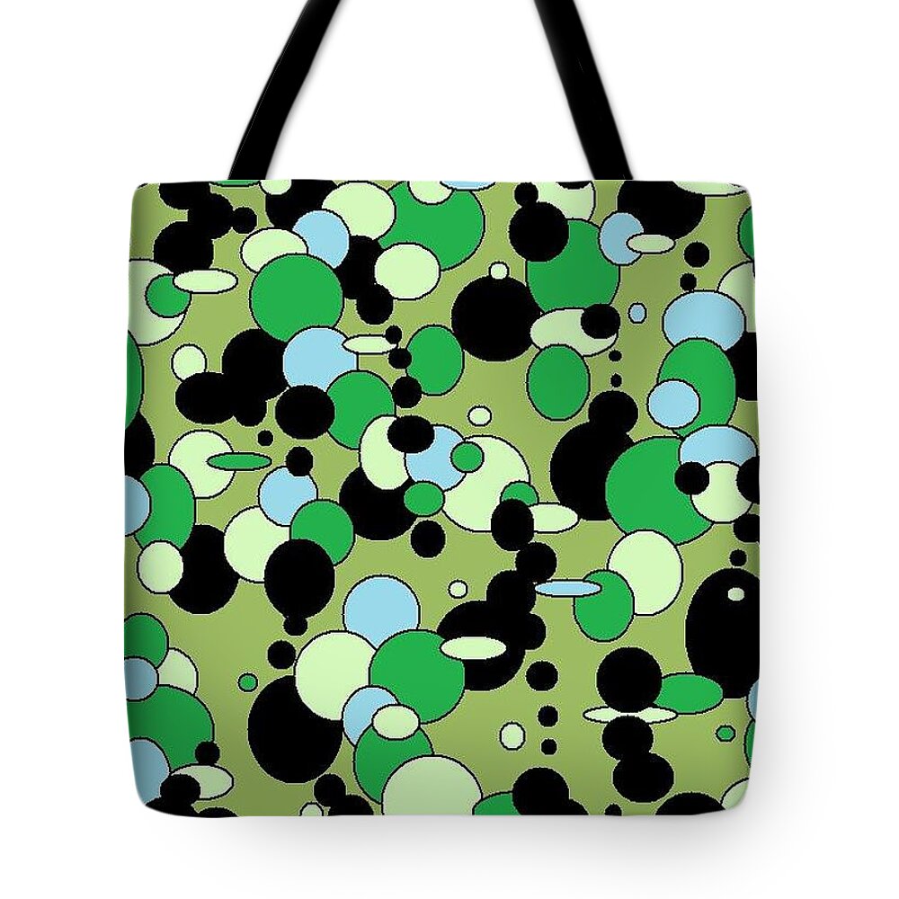  Tote Bag featuring the digital art Greenies by Jordana Sands