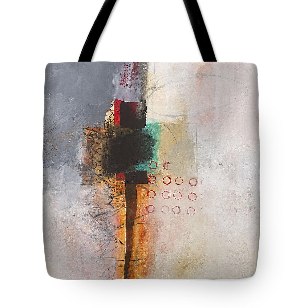 Jane Davies Tote Bag featuring the painting Grid 11 by Jane Davies