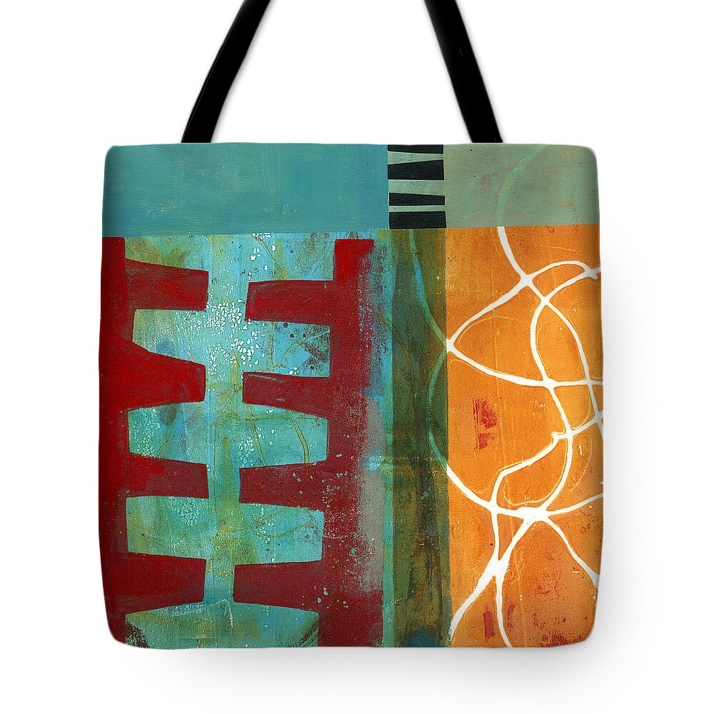 Jane Davies Tote Bag featuring the painting Grid Print 12 by Jane Davies