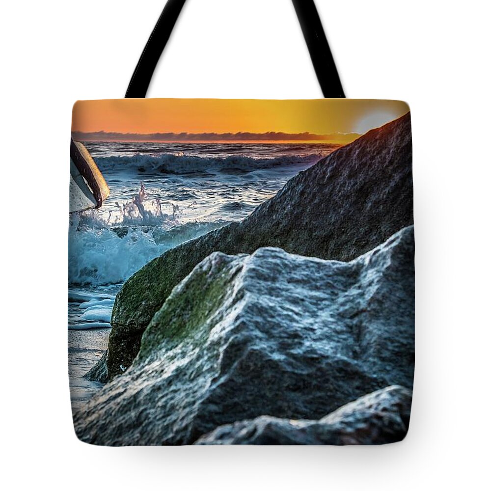 Beach Tote Bag featuring the photograph Grommet Island 4 by Larkin's Balcony Photography