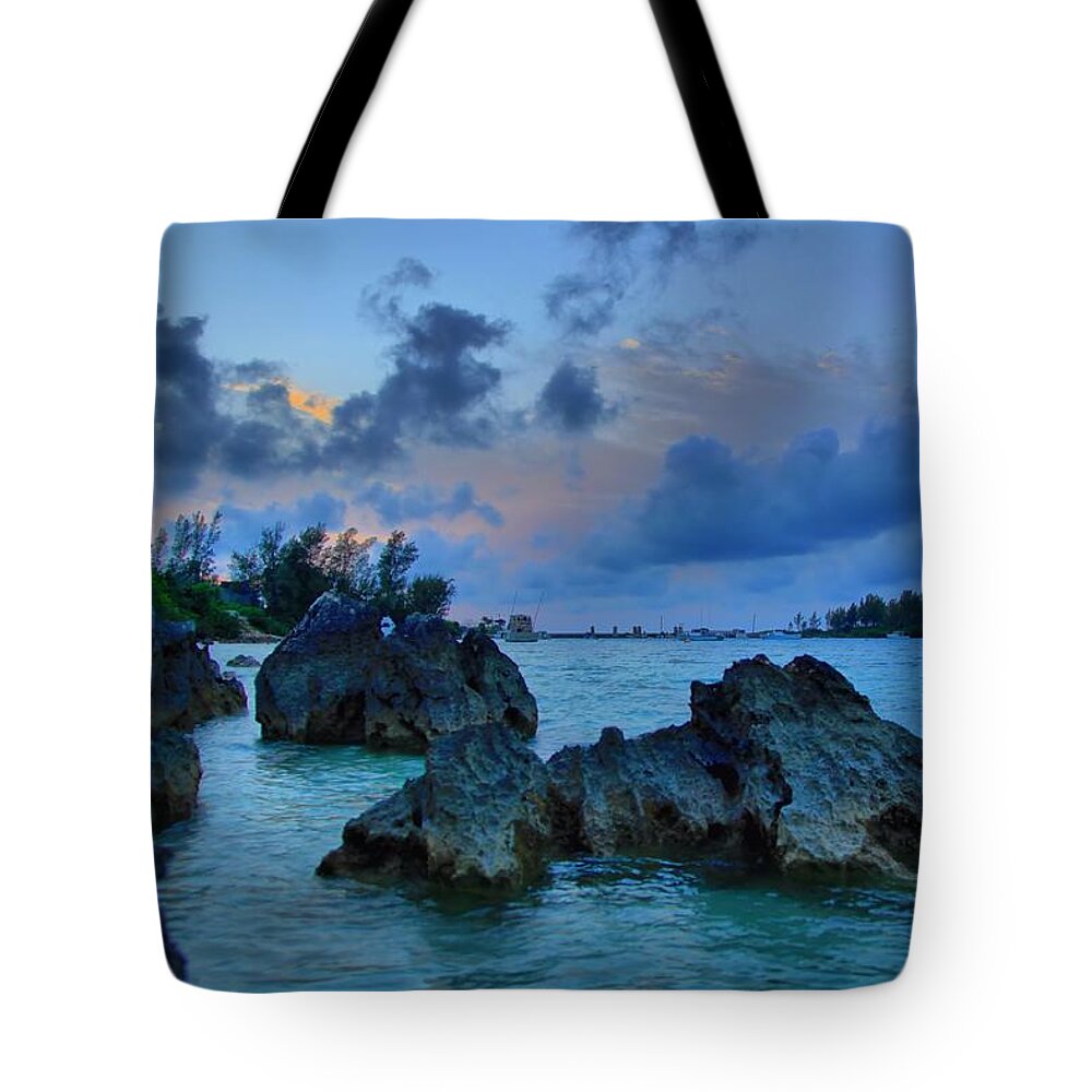 Bermuda Tote Bag featuring the photograph Grotto Bay - Bermuda by DJ Florek